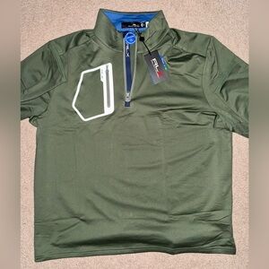 Ralph Lauren RLX Mens Olive Quarter Zio